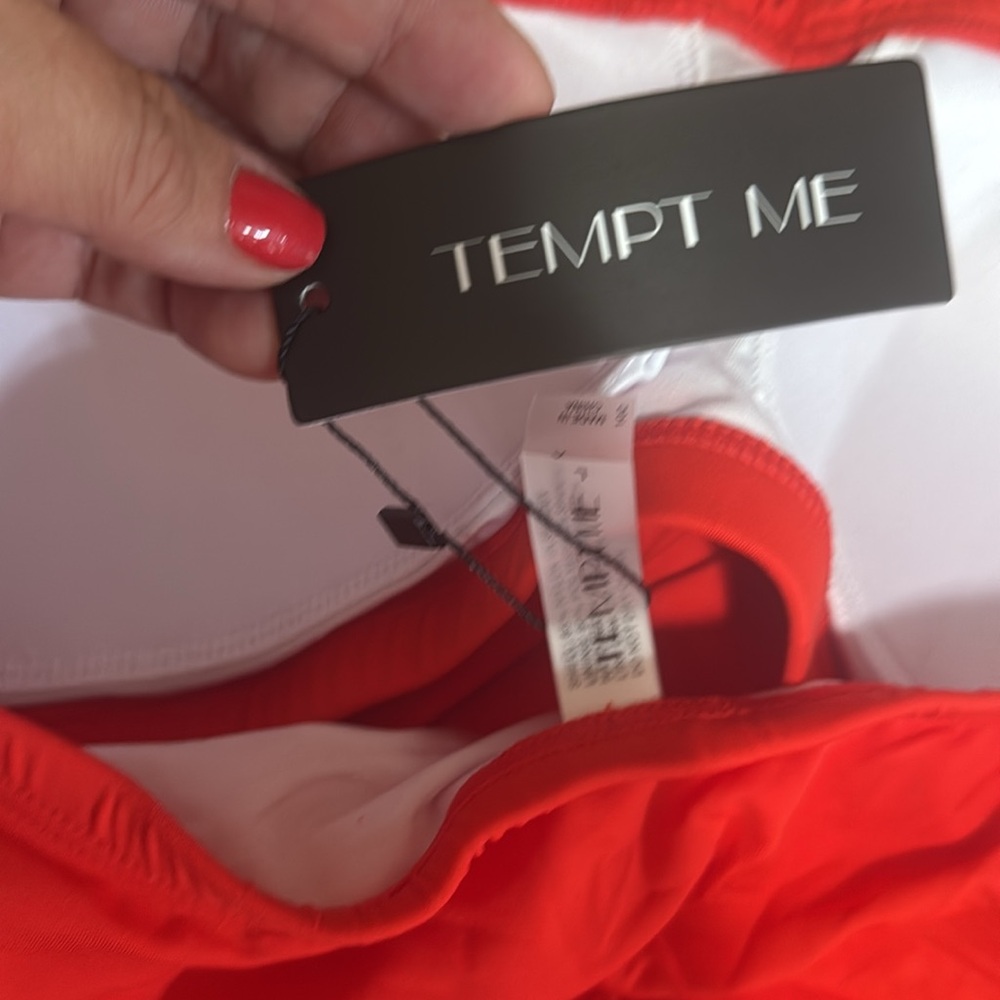 Red Tankini size L. NWT - Picture 7 of 8